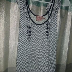 JUICY COUTURE geometric boho blouse baby doll XL